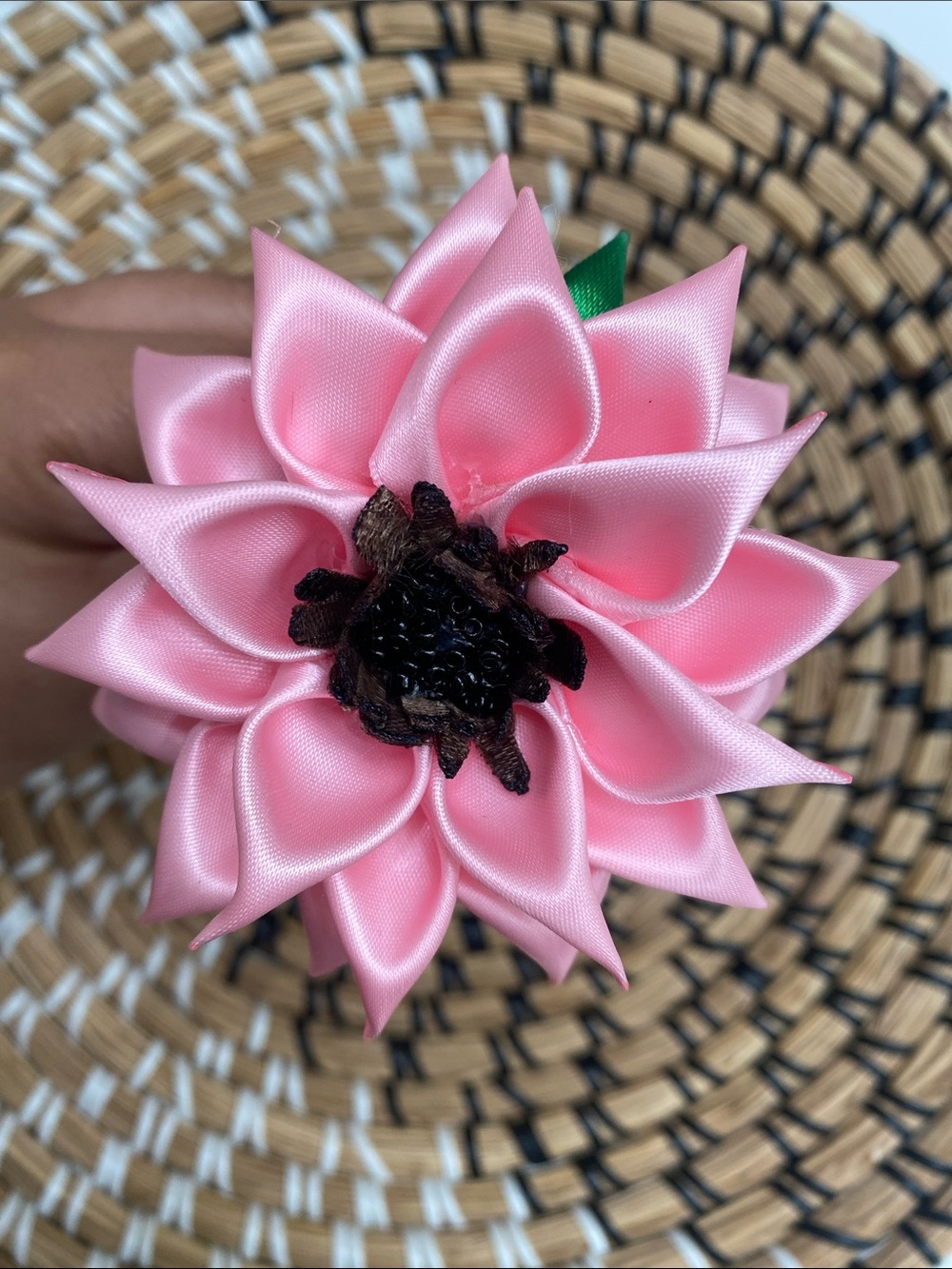 Satin Ribbon Sunflower Pen